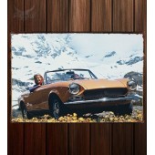 Металлическая табличка Fiat 124 Sport Spider